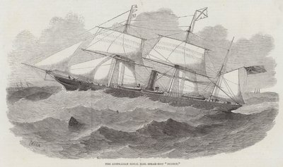 De Australische Royal Mail stoomschip Sydney door Edwin Weedon